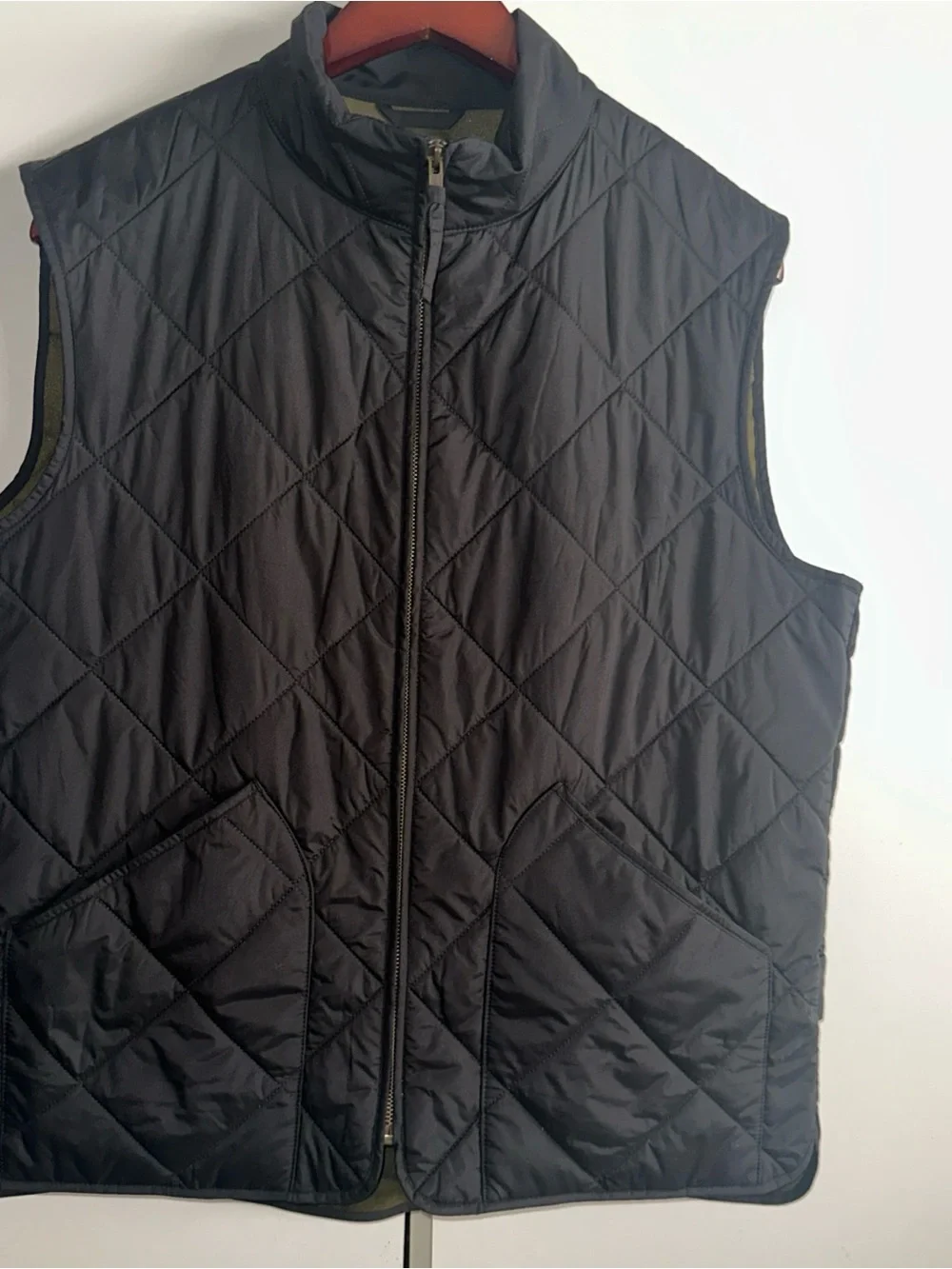 J. Crew Quilted Black Men's Vest